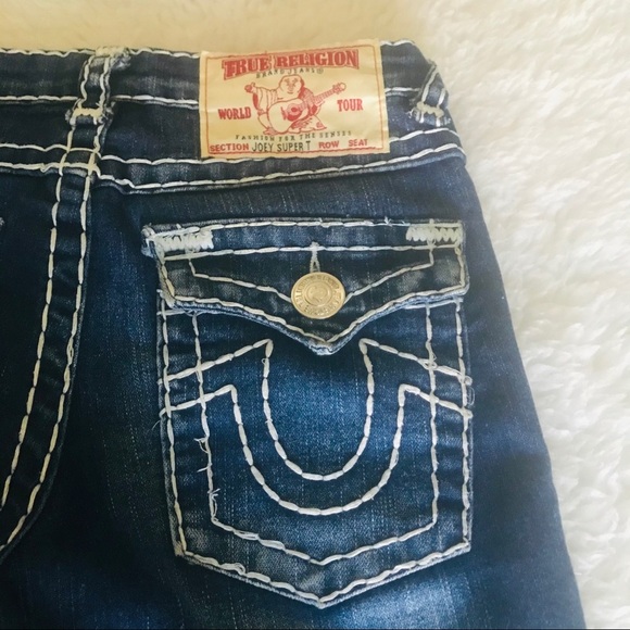 True Religion Joey Super T Cropped Jeans size 26 - Picture 2 of 12